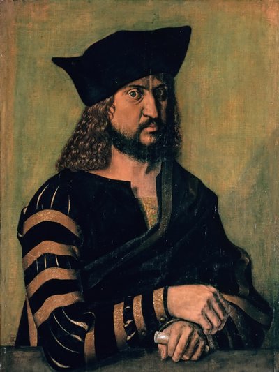 Tyska: Porträtt av Fredrik den vise, kurfurste av Sachsen Porträtt av Fredrik III av Sachsen av Albrecht Dürer