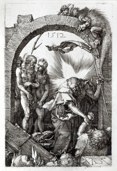 Helvetets harvning eller Kristi nedstigning till Limbo, 1512 av Albrecht Dürer