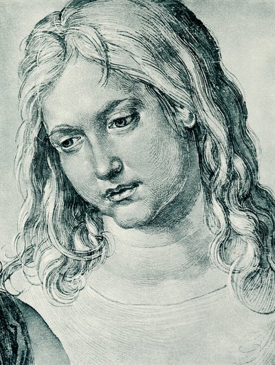 Huvudet för den tolvåriga pojken Jesus av Albrecht Dürer
