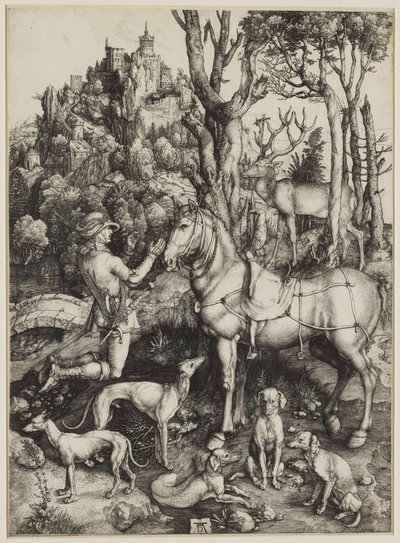 Den helige Eustachius av Albrecht Dürer