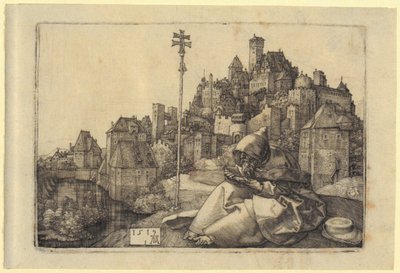 Den helige Antonius utanför staden av Albrecht Dürer