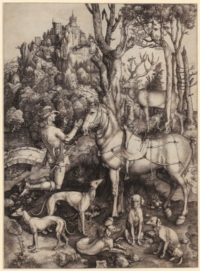 Den helige Eustachius av Albrecht Dürer