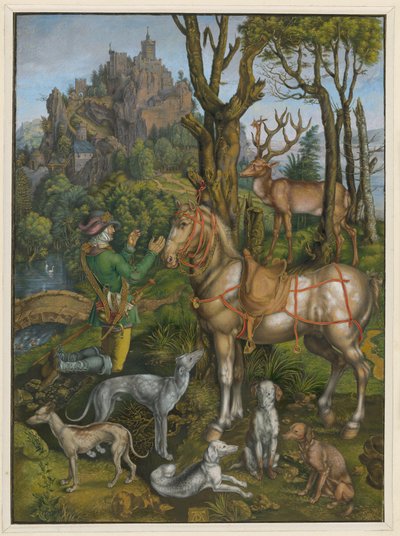 Den helige Eustachius av Albrecht Dürer
