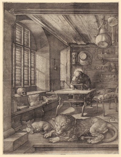 Den helige Hieronymus i sin relikskrin av Albrecht Dürer