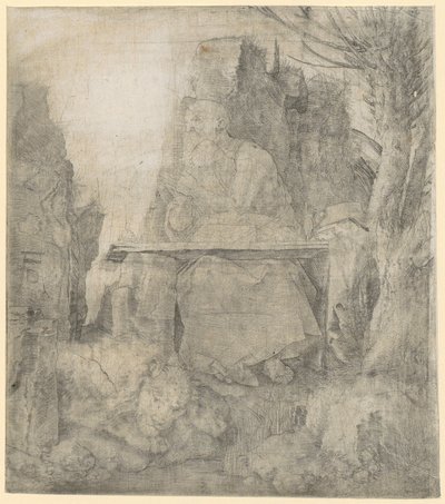 Den helige Hieronymus bredvid pilträdet av Albrecht Dürer