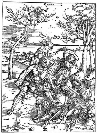Hercules Killing the Molionides, c1496-1498, 1936 av Albrecht Dürer
