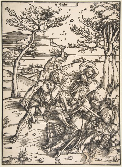 Hercules och Cacus.n.d. av Albrecht Dürer
