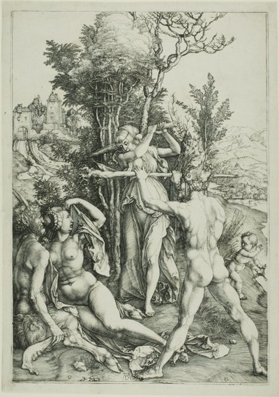 Herkules vid vägskälet (svartsjuka) av Albrecht Dürer