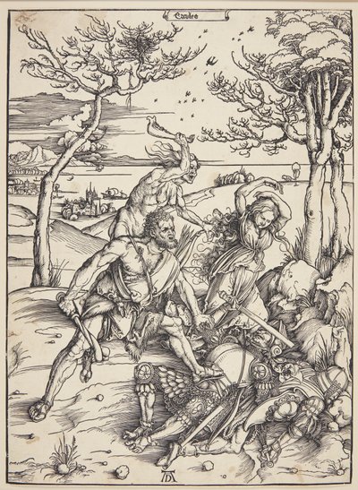 Hercules erövrar Molionide-tvillingarna av Albrecht Dürer