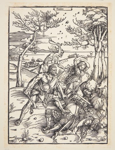 Hercules erövrar Molionide-tvillingarna av Albrecht Dürer