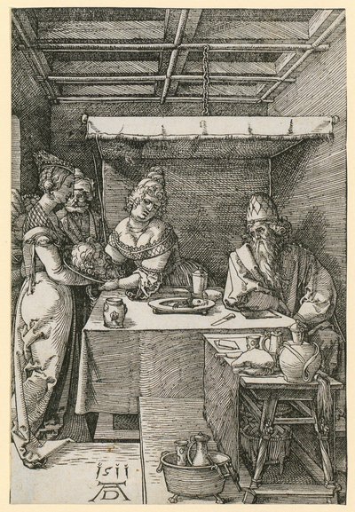 Herodias tar emot Johannes huvud av Albrecht Dürer