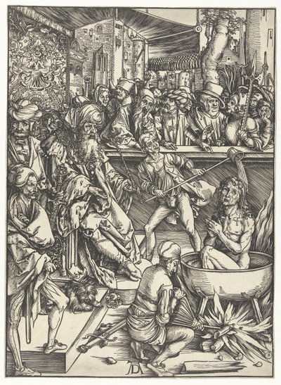 Johannes evangelistens martyrskap av Albrecht Dürer