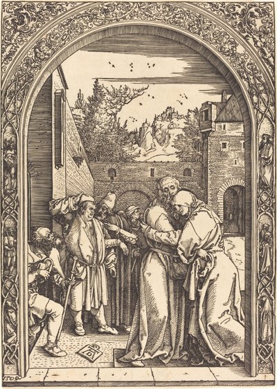 Joachim och Anna vid Gyllene porten av Albrecht Dürer