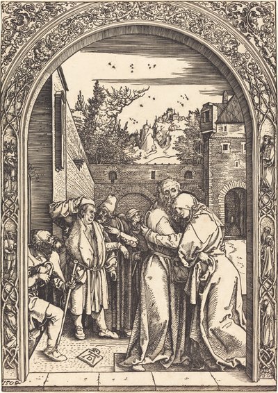 Joachim och Anna vid Gyllene porten, 1504. av Albrecht Dürer