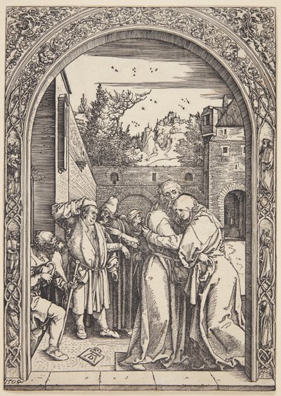 Joachim och St. Ann möts vid Golden Gate av Albrecht Dürer