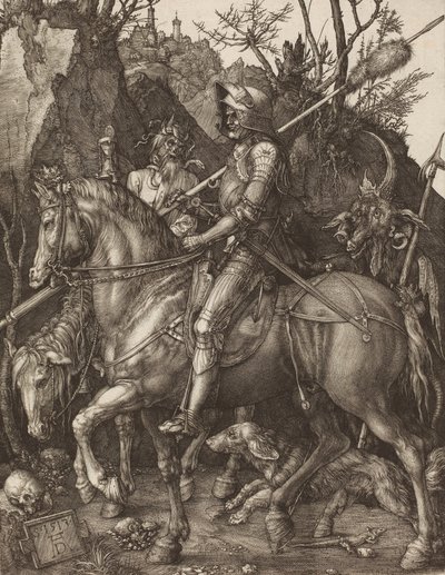 Riddare, död och djävul, 1513. av Albrecht Dürer