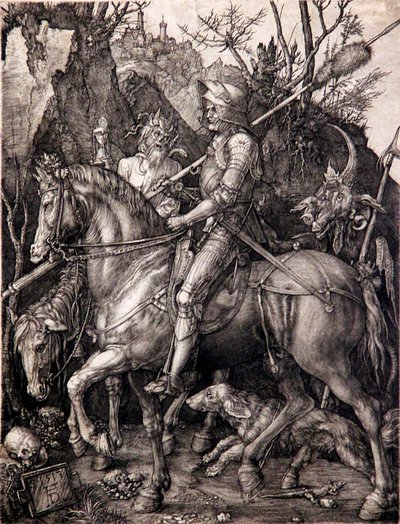 Riddaren, döden och djävulen av Albrecht Dürer