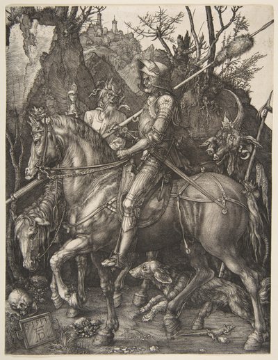 Riddaren, döden och djävulen av Albrecht Dürer
