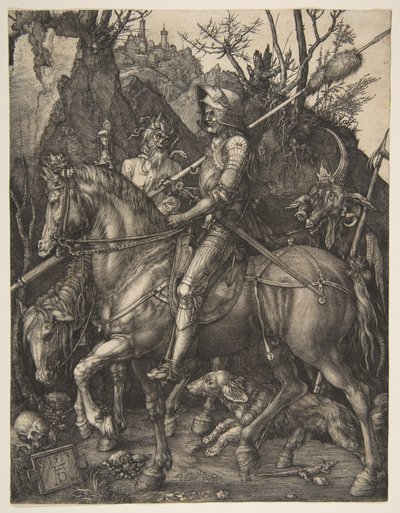 Riddaren, döden och djävulen av Albrecht Dürer