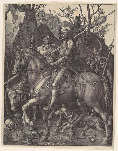 Riddaren, döden och djävulen av Albrecht Dürer