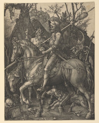 Riddaren, döden och djävulen av Albrecht Dürer