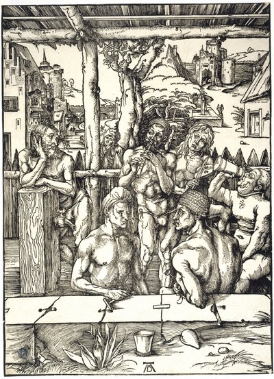 Männens bad (Bartsch 128) av Albrecht Dürer