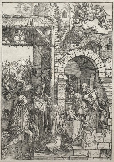 Jungfruns liv: Adoration of the Magi, 1504-1505. av Albrecht Dürer