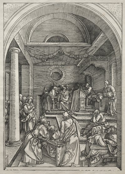 Jungfruns liv: Kristus bland läkarna av Albrecht Dürer