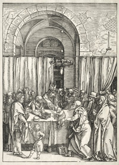 Jungfruns liv: Avvisande av Joachims offer av Albrecht Dürer