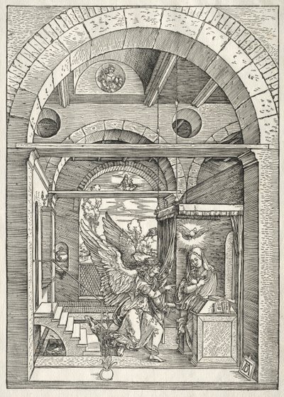 Jungfruns liv: Bebådelsen av Albrecht Dürer
