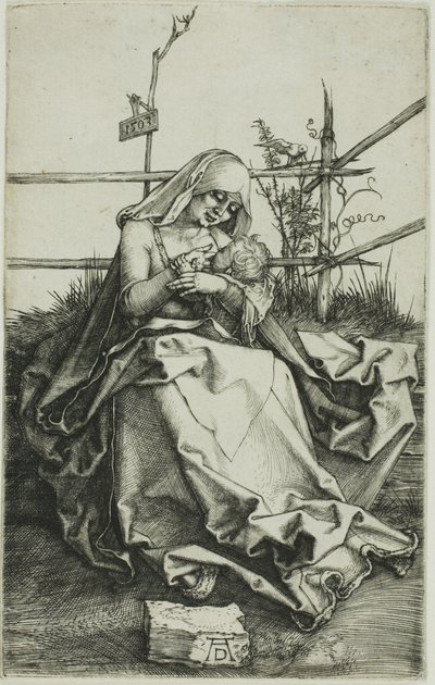 Madonna på en gräsbank av Albrecht Dürer