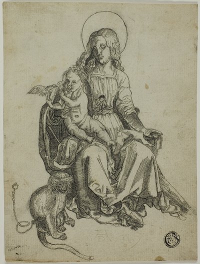 Madonna med apan av Albrecht Dürer