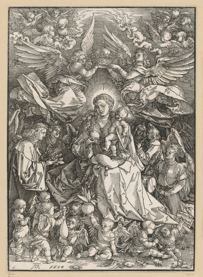 Maria som änglarnas drottning av Albrecht Dürer