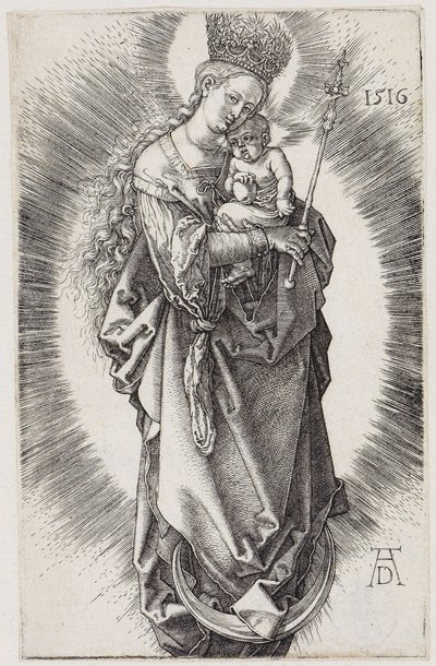 Maria med spira och stjärnkrona av Albrecht Dürer