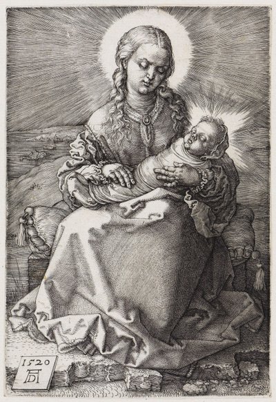 Maria med det spädbarnet i famnen av Albrecht Dürer