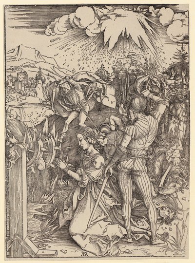 Den heliga Katarinas martyrium av Albrecht Dürer