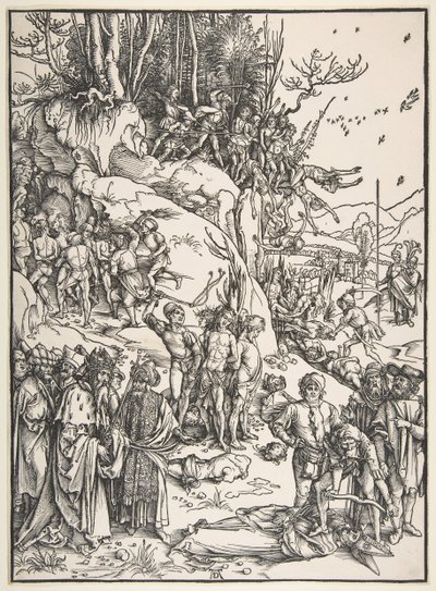 De tiotusenas martyrskap.n.d. av Albrecht Dürer