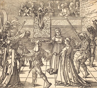 Maskeraddans med facklor, ca. 1516. av Albrecht Dürer