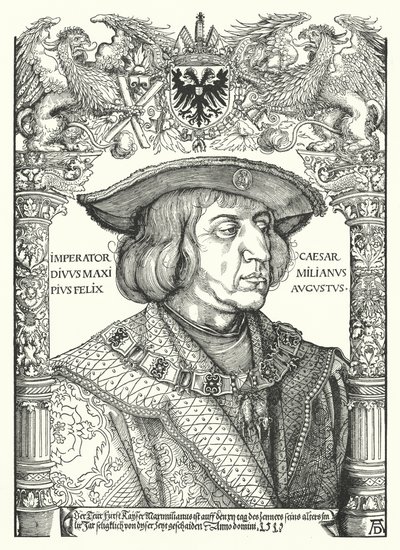 Maximilian I, helige romerske kejsare av Albrecht Dürer