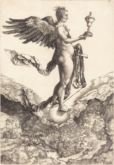 Nemesis (Den stora förmögenheten) av Albrecht Dürer