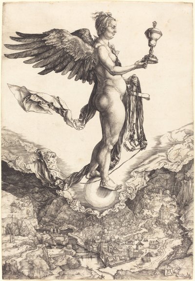 Nemesis (Den stora förmögenheten) av Albrecht Dürer