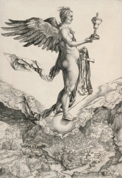 Nemesis (Den stora förmögenheten) av Albrecht Dürer