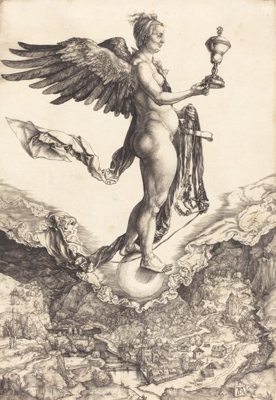 Nemesis The Great Fortune, ca. 15011502. av Albrecht Dürer