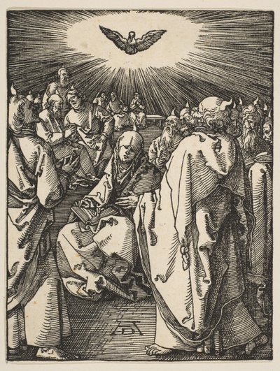 Pingst, från Den lilla passionen, ca. 1510. av Albrecht Dürer
