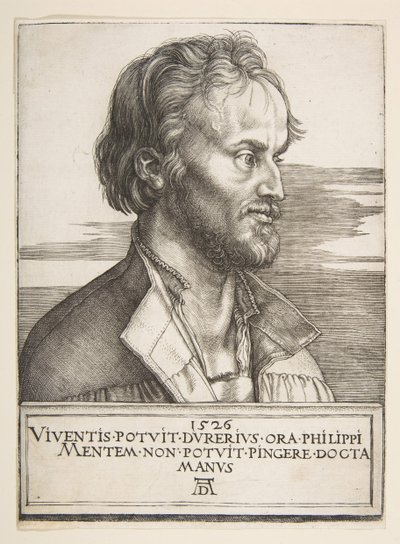 Philip Melanchthon, 1526. av Albrecht Dürer