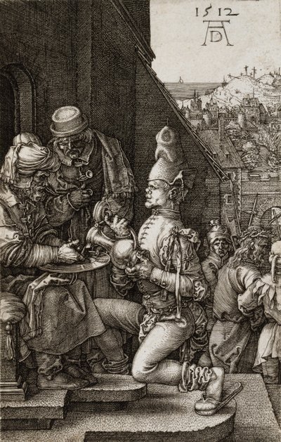 Pilatus tvättar sina händer från The Passion, 1512 av Albrecht Dürer