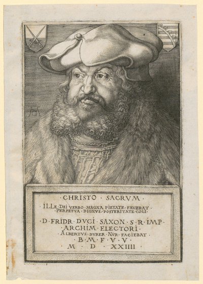 Porträtt av Fredrik den vise, kurfurste av Sachsen av Albrecht Dürer