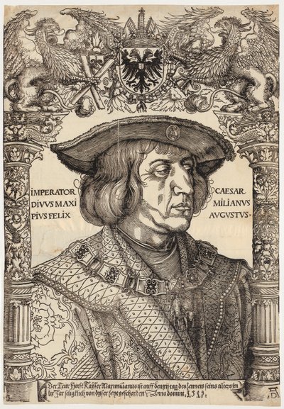 Porträtt av kejsar Maximilian I av Albrecht Dürer