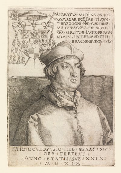Porträtt av Albrecht av Brandenburg av Albrecht Dürer