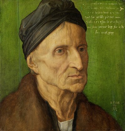 Porträtt av målaren Michael Wolgemut från Nürnberg av Albrecht Dürer
